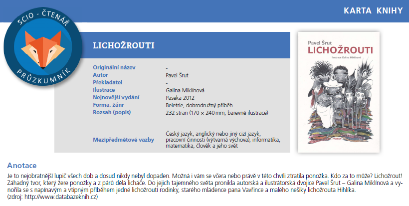 Lichožrouti - karta knihy