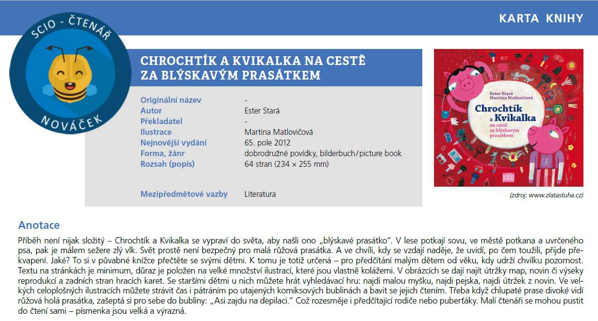 Chrochtík a Kvikalka karta